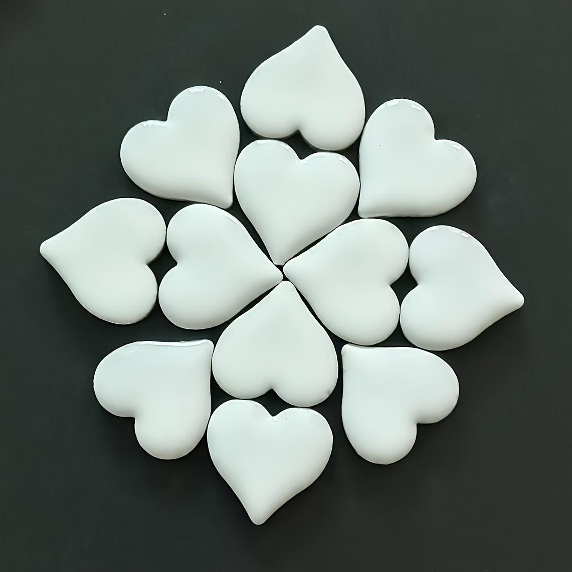 40pcs Heart Shape DIY Mosaic Kit, Perfect for Christmas Crafts, Unique Door Frame Wall Art, Staircase Decor, Garden Decoration