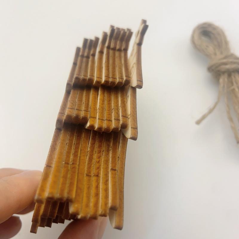 10 Piece Unfinished Wooden Gnome Figurines Set for Christmas Crafting and Home Decor Paintable Ornaments with Hanging Cord