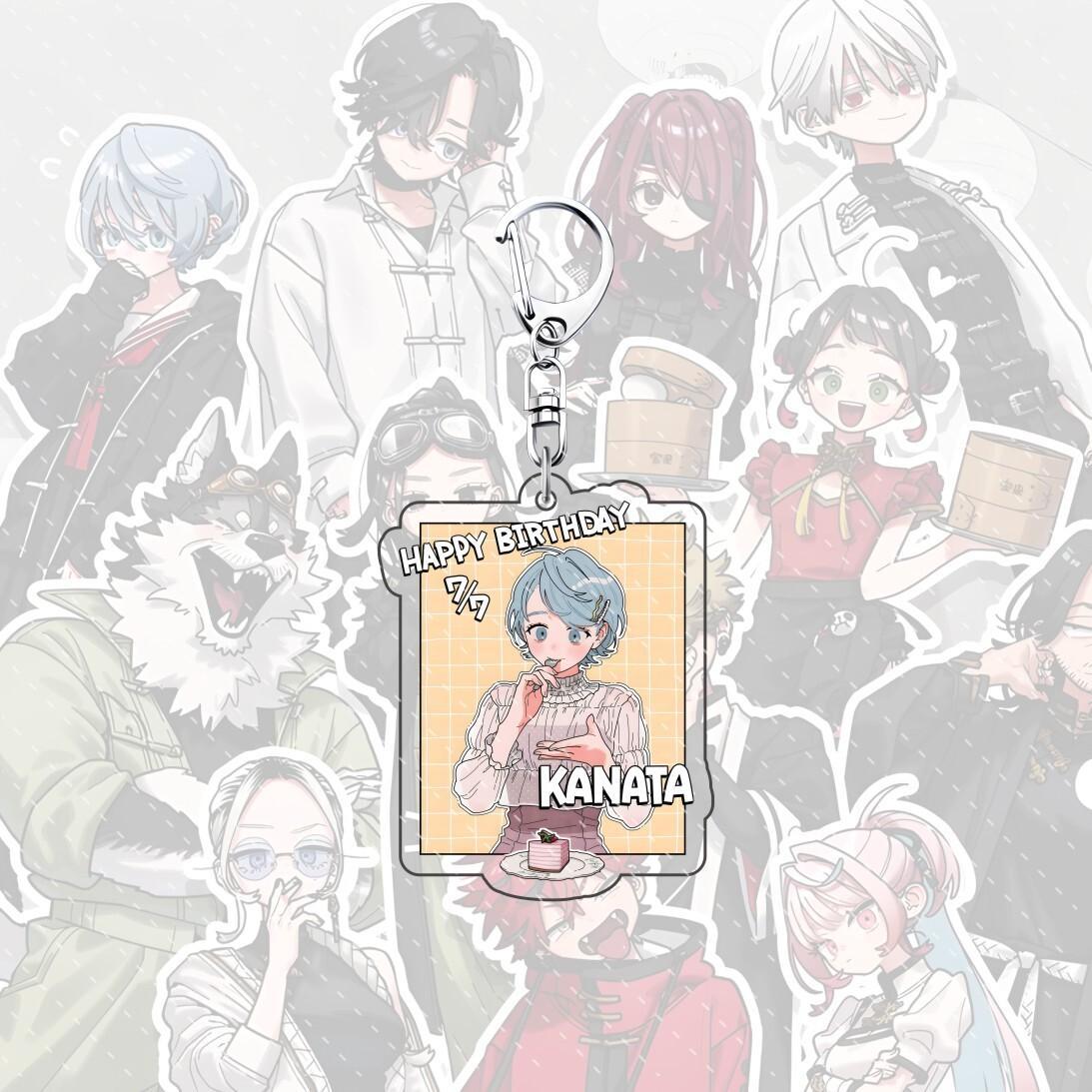 Anime Gokurakugai 6 cm acrylic backpack keychain character Aruma Tao Saotome Nei Takarai Tatsuomi Ban decoration cute gift