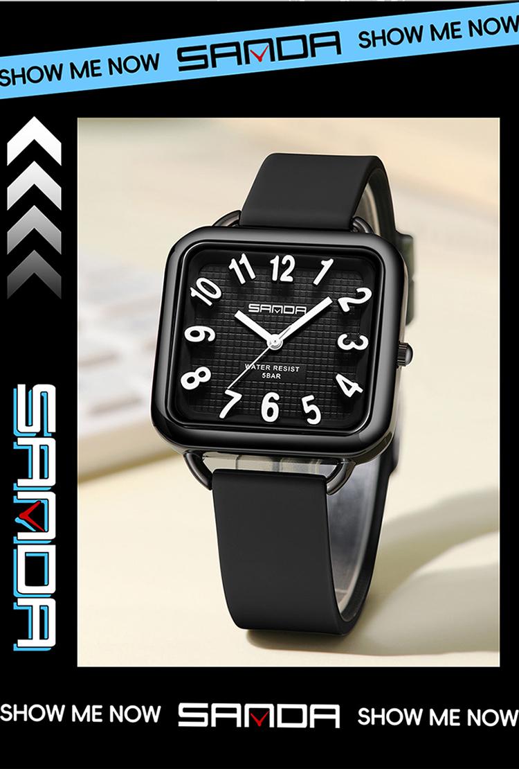 Women's Quartz Watch, Fashion Casual Style, Waterproof, Zinc Alloy Case, Soft Silicone Band, Comfortable Wear, Gift Idea for All Ages