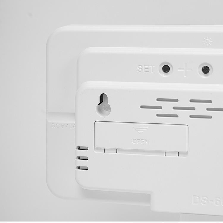 Large Screen Wall Clock, New Frameless Electronic Clock, Multifunctional Standing and Hanging Clock, Digital Display, Temperature, USB and Battery Powered, Digital Clock Decor