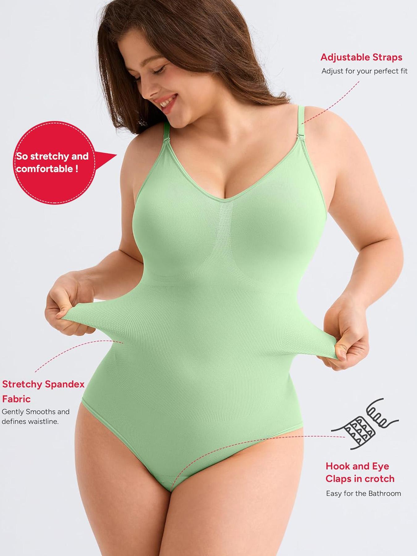 Women's Shapewear Bodysuit, High Elasticity Nylon Fabric, Seamless Design, Adjustable Straps, Tight-Fitting, All Seasons Wear push up bra