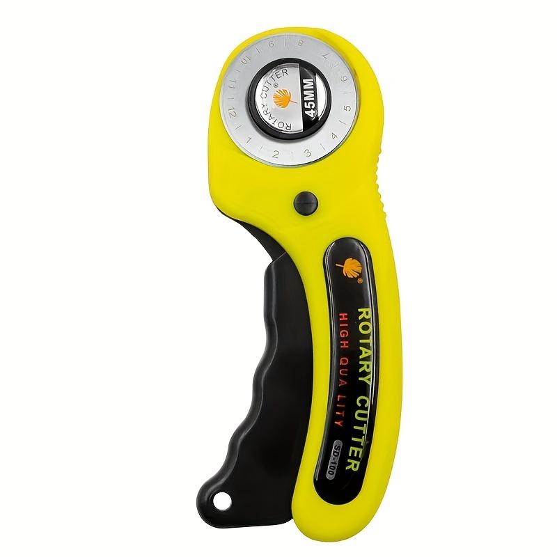 1pc 45mm Patchwork Roller Wheel Knife Cloth Cutting Knife Leather Paper Fabric Craft Fabrics Rotary Cutter DIY Sewing Accessories Sewing Tools Sewing Supplies Crafts