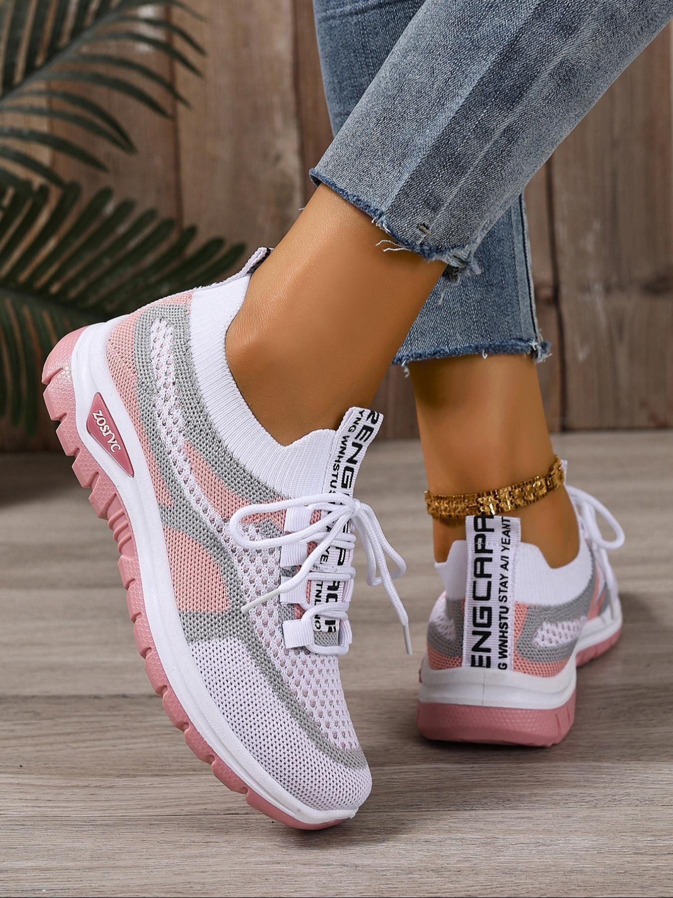 Women's New Casual Sports Shoes, Large Size Lightweight Soft Sole Sneakers, Comfortable Non-Slip Walking Shoes, Perfect for Travel & Leisure Activities, Trendy Walking Sneaker