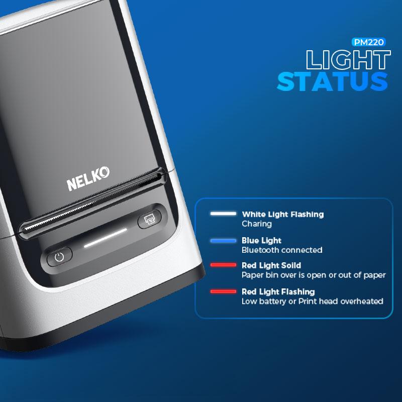 PM220 Label Printer, Bluethooth Label Printer, Portable Thermal Printer for Small Business, Logo, Clothing, Mailing, Sticker Printer for Phones & PC