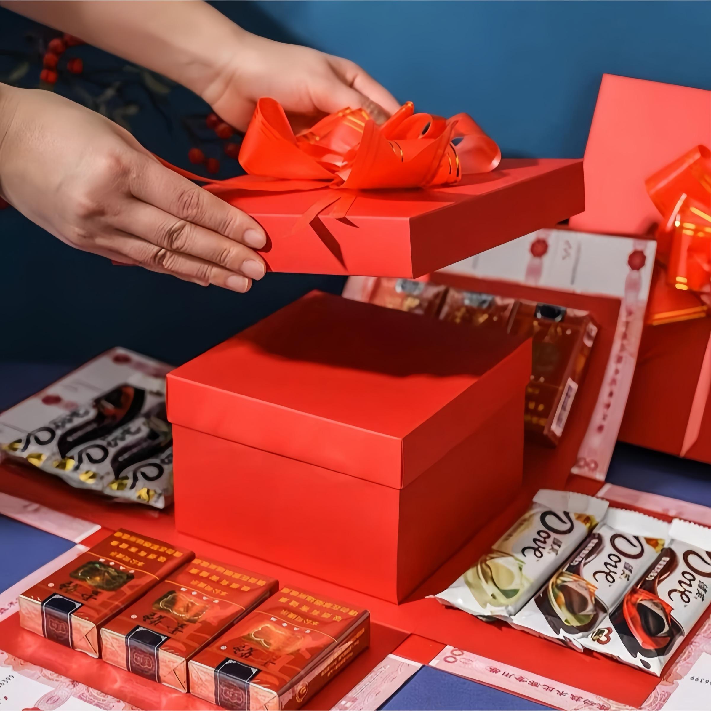 5-Layer DIY Creative Explosion Gift Box Set, Self-Made Mystery Gifts, Surprise Photo Album, Birthday, Valentine's Day, Christmas Party Decorations, Anniversary Box