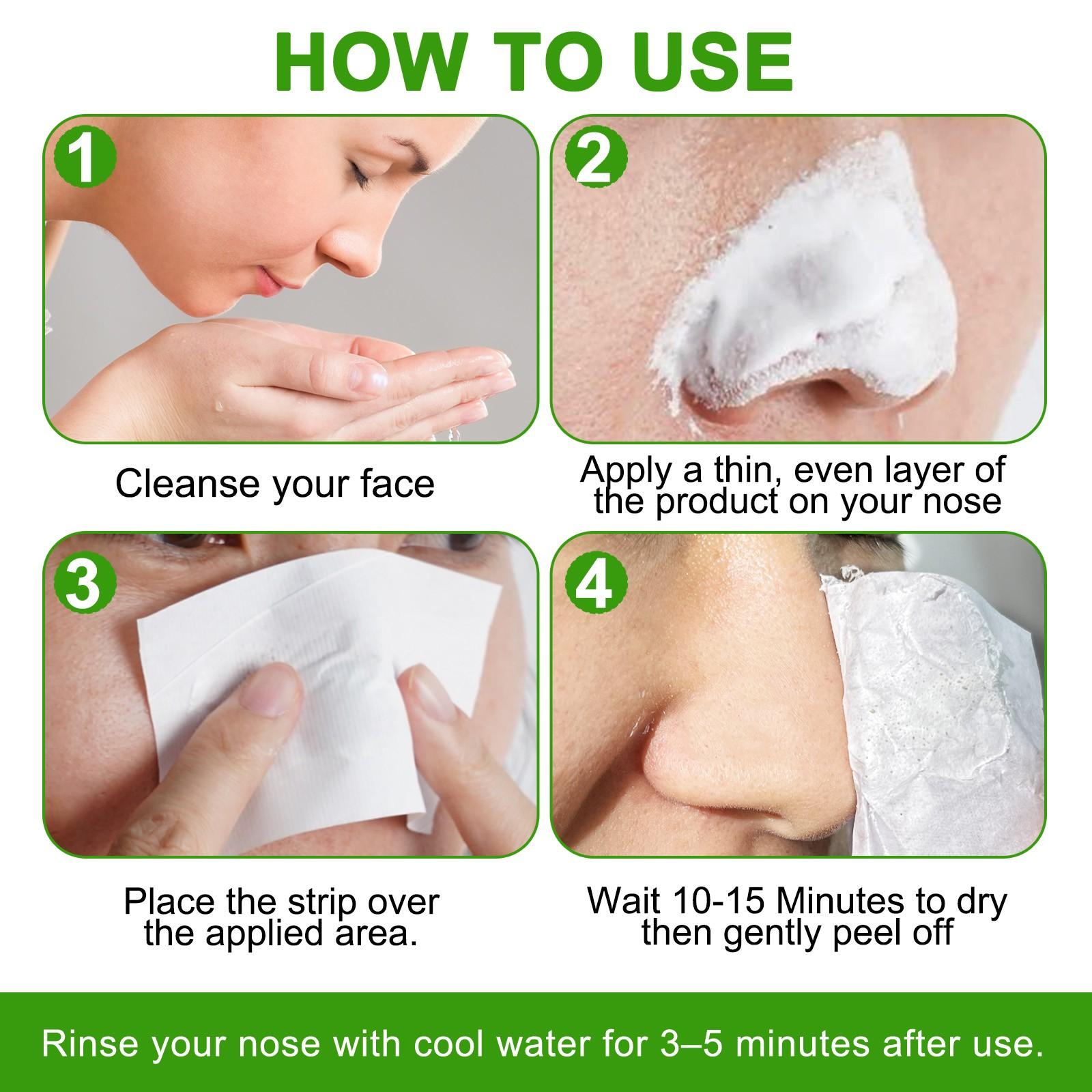 MasaiGGe Plant Nose Pore Strips,Nasal skin cleansing mask, deeply cleanses the skin, making the nose look cleaner. Suitable for all skin types.