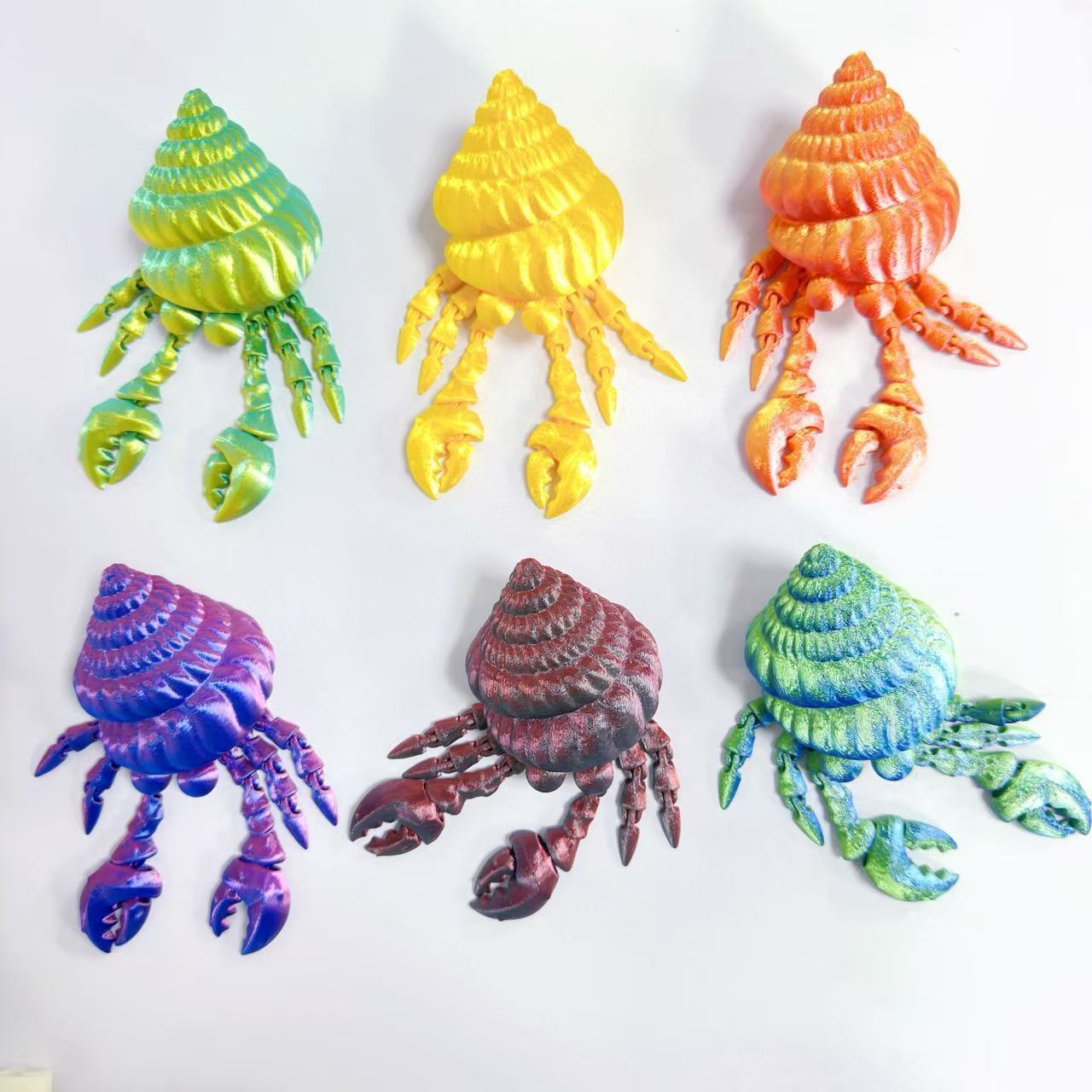 Cute Ugly Crab Figurine, 3D Printed, Fully Jointed, Adorable Decorative Ornament, Perfect Gift for Friends and Family