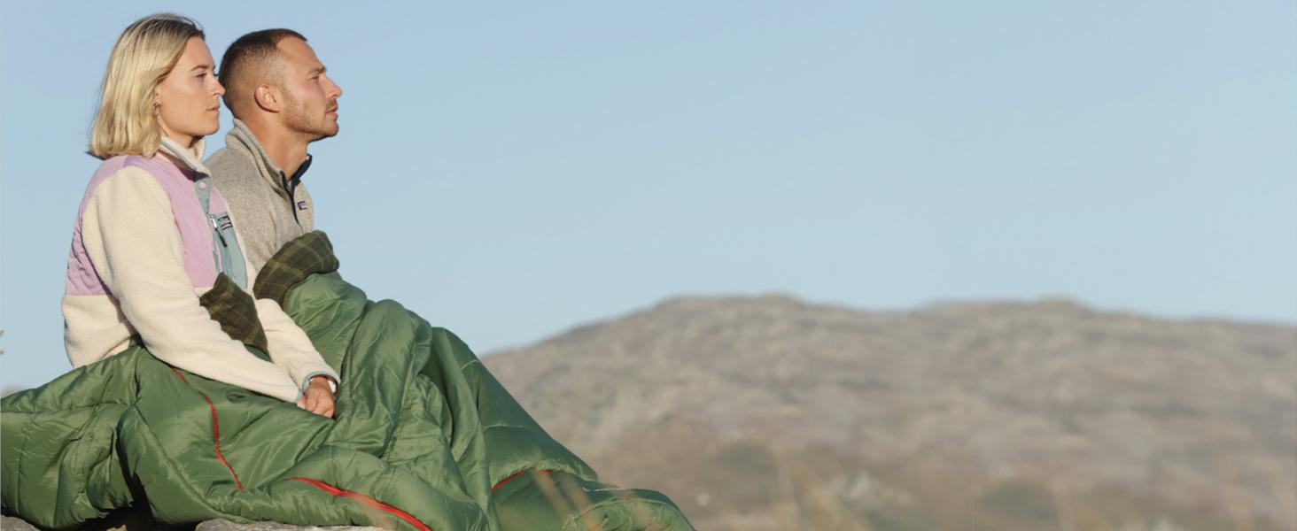 Naturehike 0 Degree XL Double Sleeping Bag with Pillows,2-Person Flannel Sleeping Bag for Couples & Families, All Seasons Camping, Hiking, Backpacking FathersDayGift