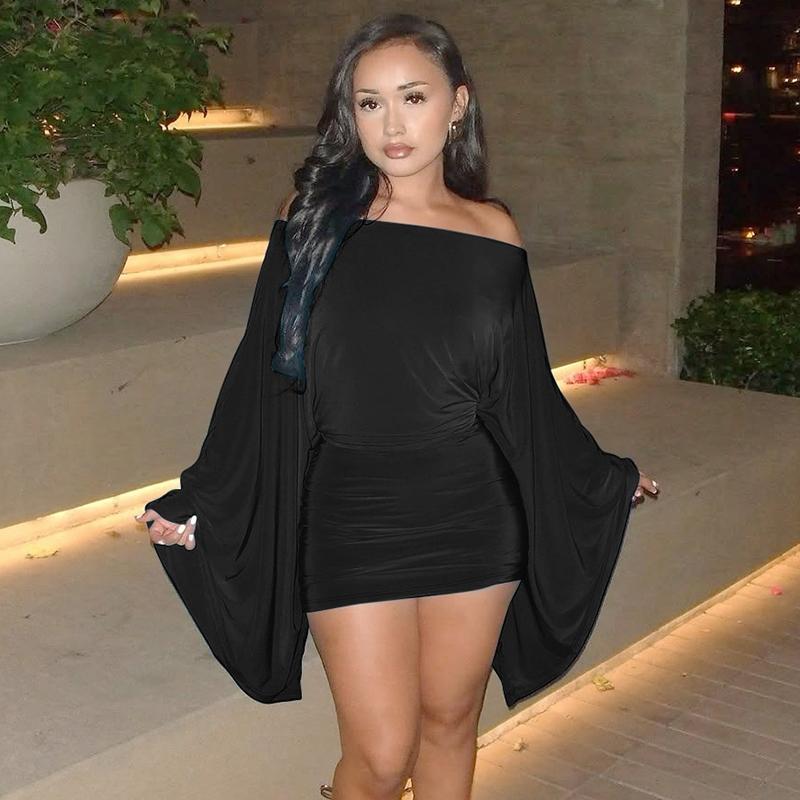 Women Spring Autumn Long Sleeve Party Club Evening Elegant Bodycon Mini Dress date night formal wear wardrobe staple street style classic minimalist cocktail attire chic look refined special occasion