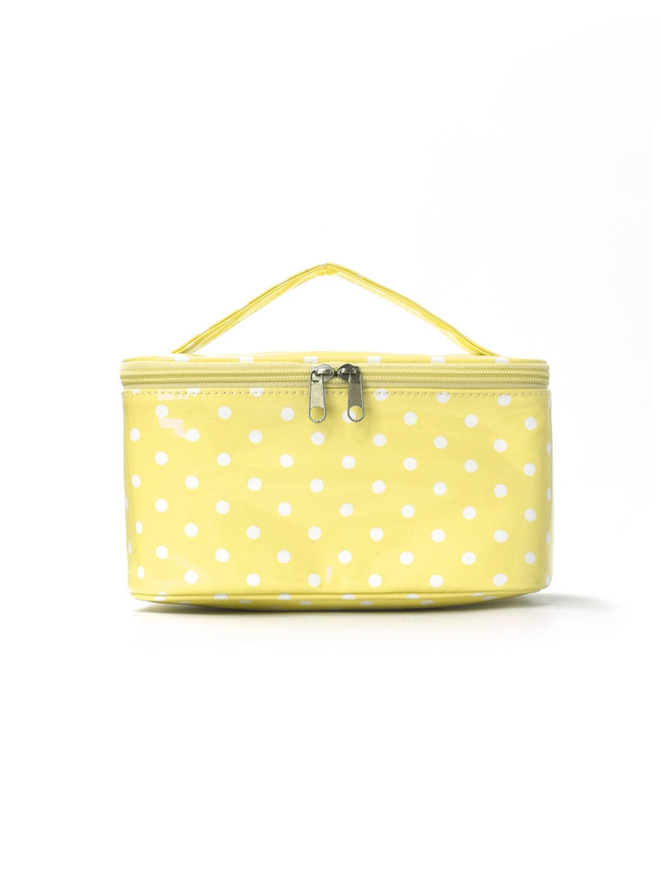 Polka Dot Makeup Bag, High Aesthetic Large Capacity Multi-Functional Storage Bag, Outdoor Travel Portable Handheld Organizer, Cosmetic Travel Bag