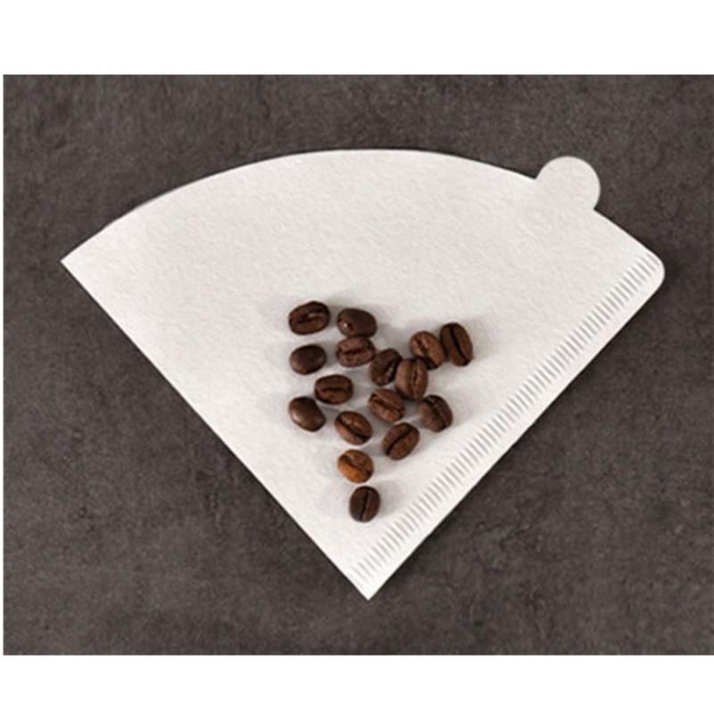 50 Pcs Coffee Filters, Conical Paper Filters, Easy to Use, Upgraded Design, V02 Size, V-Type Pour over Coffee Filters, Compatible with Drip Coffee Makers