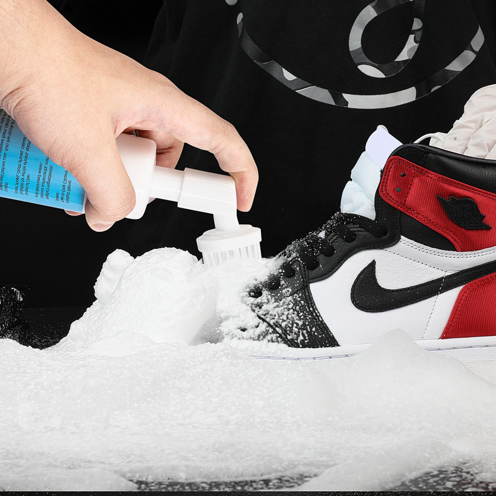 Gihen Shoe Cleaner Kits (9.17 oz), Water-Free Foam Shoe Cleaner with Shoe Brush and Shoe Cloth, Sneaker Care, Ideal for Footwear, Full Grain Leather, Rubber, and more Comfort Bedroom