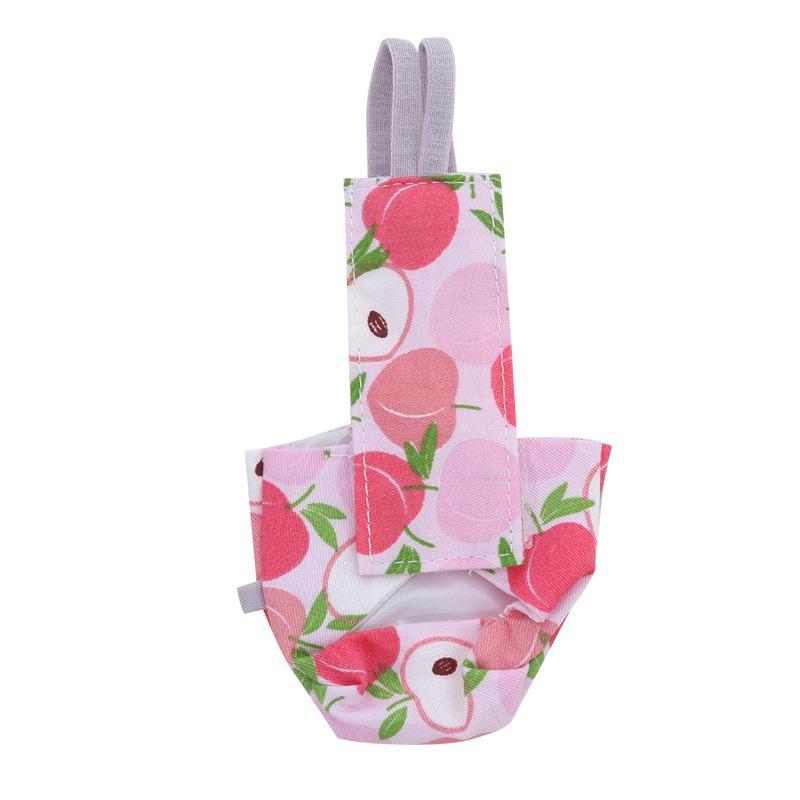 Parrot Diaper with Bowtie Cute Colorful Fruit Floral Cockatiel Pigeons Small Medium Large Pet Birds Flight Suit Clothes Washable