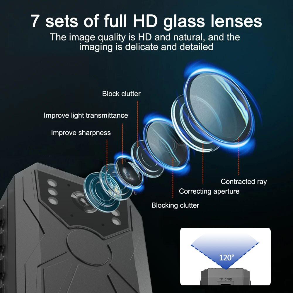 1080P WiFi Body Camera, WiFi Pocket Camera, Multifunction HD Recorder, Mini Security Camera Camcorder with Night Vision & Real-Time Sync, 1800mAh Battery & TF Card Slot, Hands-Free Clip On Recorder for Travel Vloggers, Portable Evidence Recorder