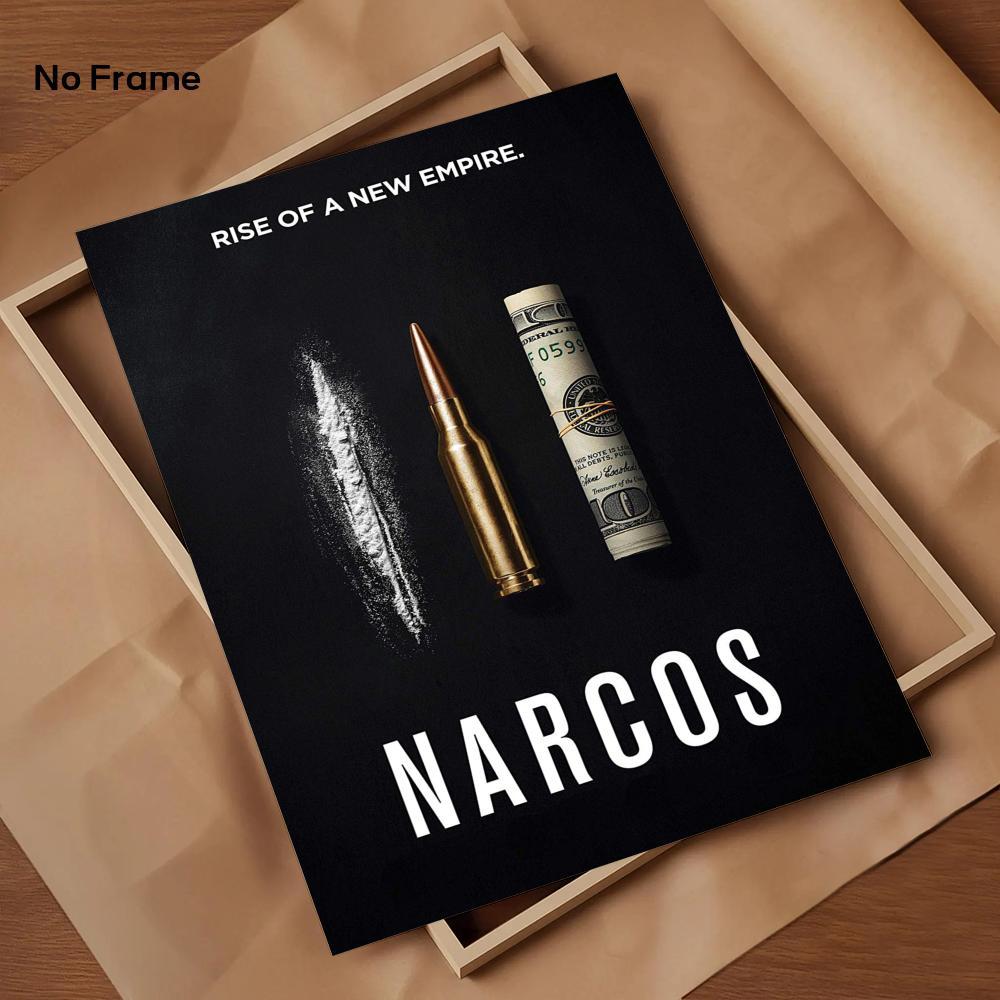 Classic Movie P-Pablo E-Escobar Poster HD Sticky Waterproof Wall Art | High Quality Print Aesthetic Home Living Bedroom Bathroom hallway Decor Trendy Room Decoration | Multiple Size Options Available