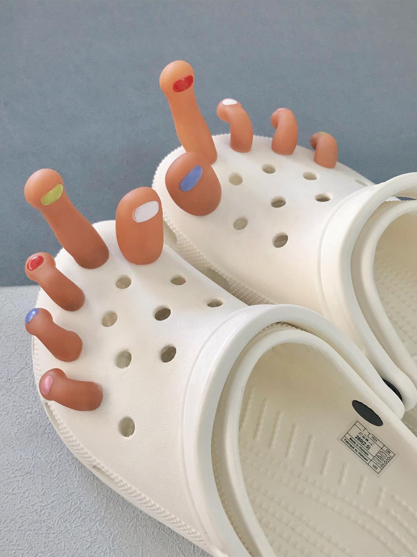 Novelty Cartoon Toes Design Shoe Decoration,Cute Shoe Decoration, Creative Shoe Decoration for Clogs, Croc Jibbitz Novelty Cartoon Toes Design Shoe Decoration,Cute Shoe Decoration, Creative Shoe Decoration for Clogs, Croc Jibbitz