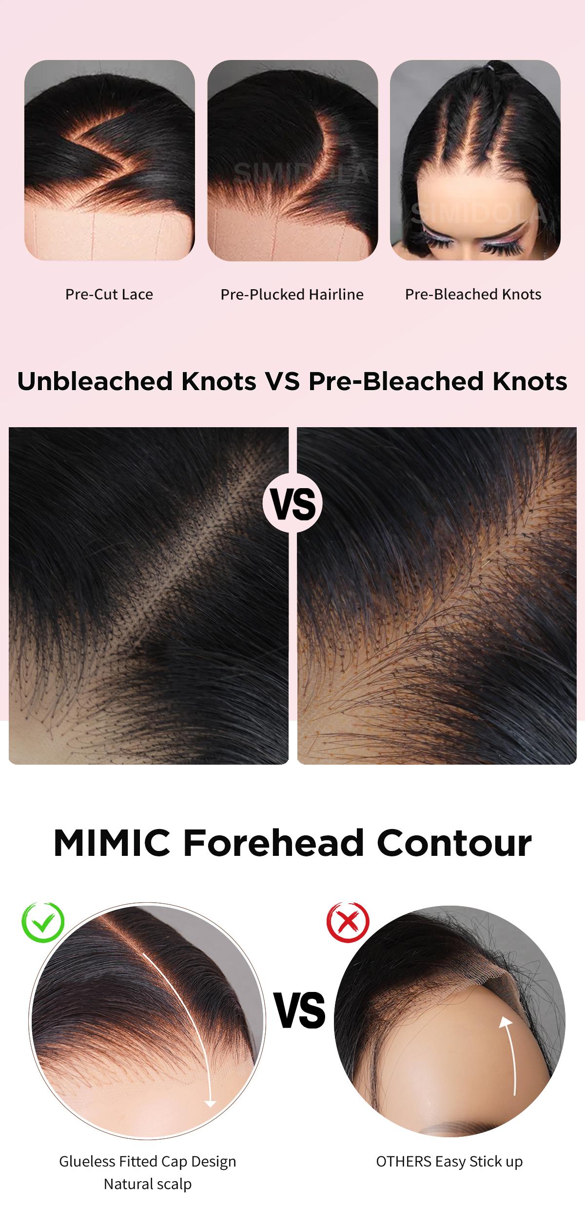 Short Bob HD Glueless Lace Wigs Ready To Wear Deep Wave Bouncy Curly Wigs Human Hair Wave 6x4 HD Lace Closure Wig For Women Deep Wave Human Hair Wig Pre Plucked 180% Density