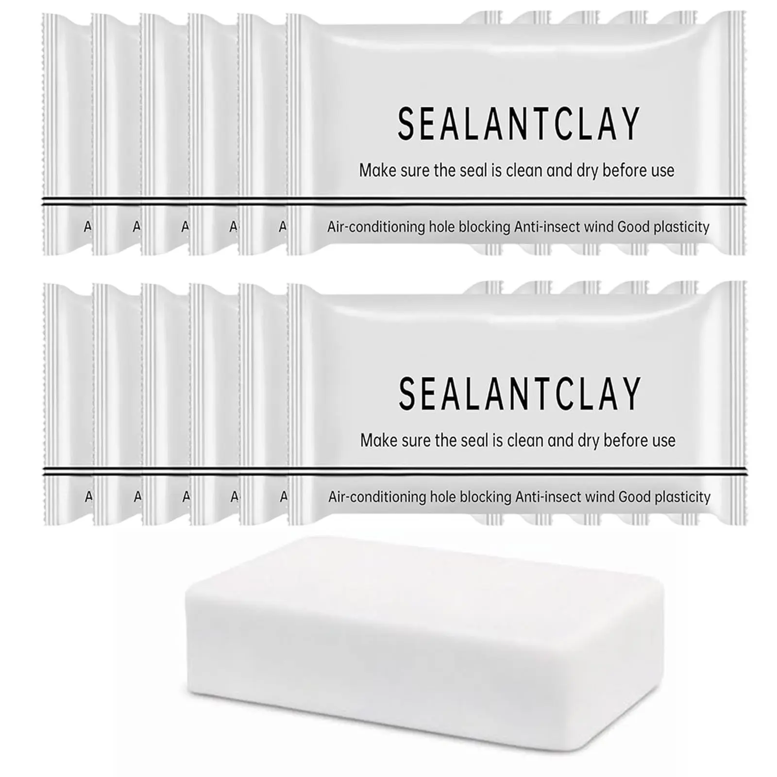 10pcs Waterproof Wall Repair Sealant Mastic - Sealant Clay for Drain & Air Conditioning Hole Connections, Quick Mending Putty, 10Pcs/20Pcs