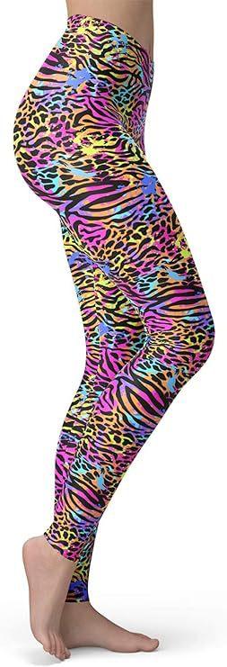 Leopard print series printed sports leggings DIY women's yoga pants fitness pants