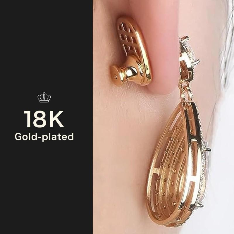 New Earring Back Cover for Dangle Earrings, Durable Shape Ear Ring Enhancer, Suitable for Heavy Earrings, Locking Earring Back Replacement