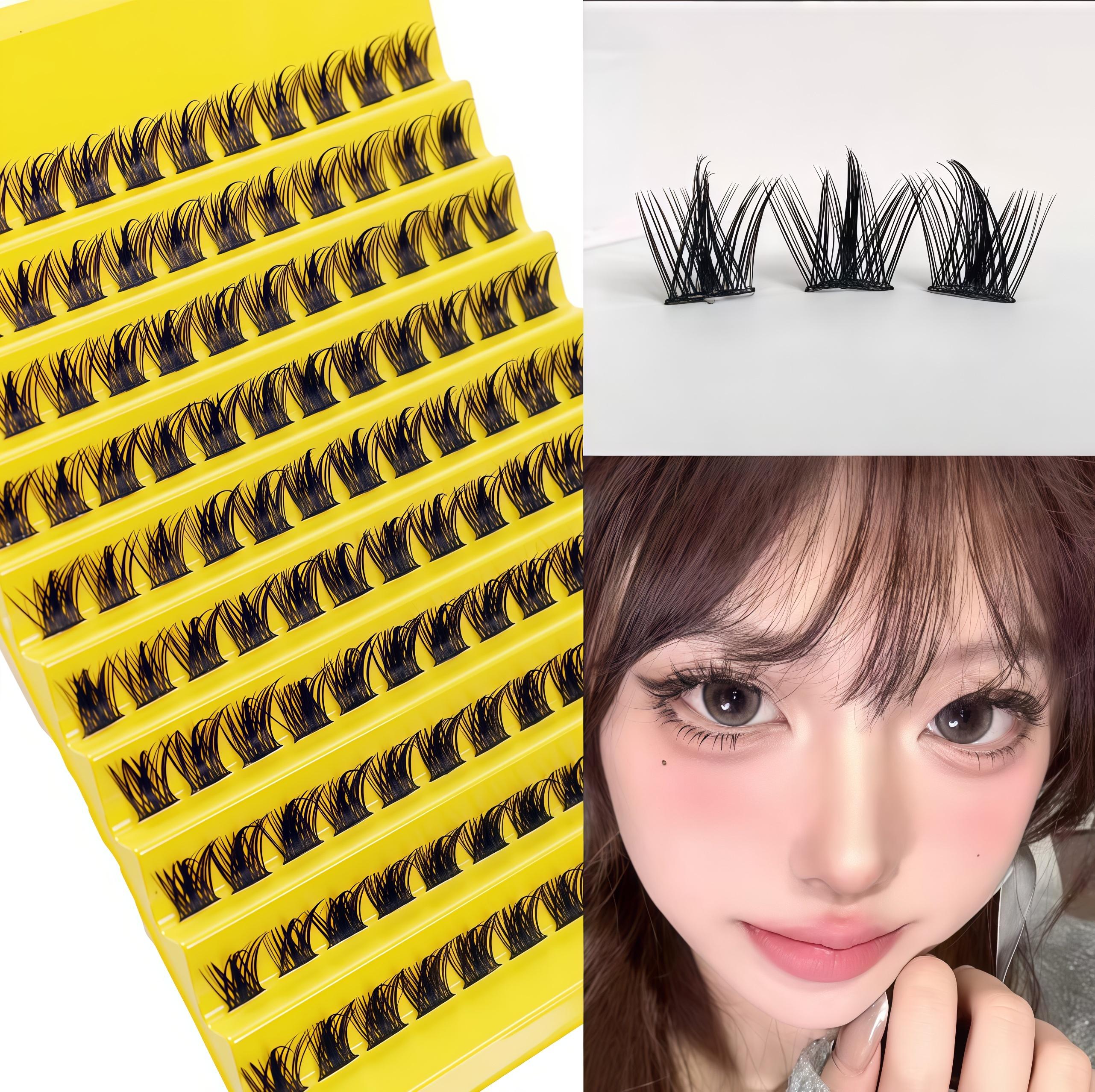 10 Row Bestselling False Eyelash Set, Clustered 40p Lashes, Dense and Curling, Perfect for Dramatic Eye Makeup, Easy Application