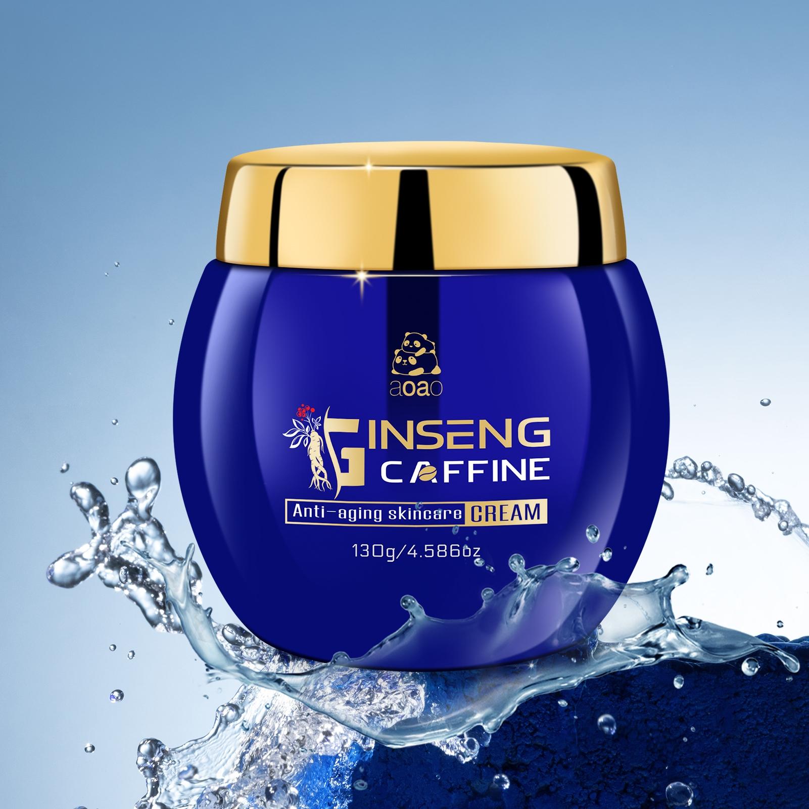 Ginseng Face Cream with Niacinamide and Hexapeptide, Firms & Smoothes Wrinkles, Moisturizing Day Night Cream skincare 130g