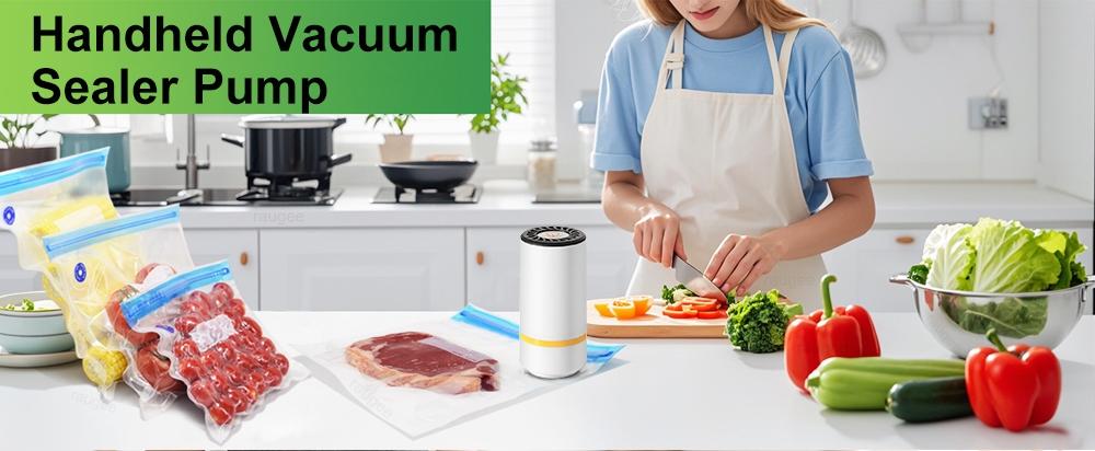 Mini Vacuum Sealer Automatic Vacuum Compression Machine for Food Fresh-Keeping Electric Air Pump Vacuum Storage Packaging Bag Portable Food Sealer