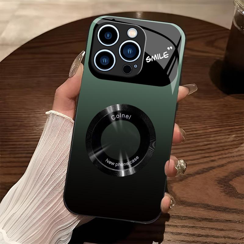 Elevate your iPhone game with our Gradient Window MagSafe Case!  Built-in magnetic ring fits  MagSafe chargers & accessories perfectly. Shockproof design keeps your phone safe, while the trendy gradient colorway matches every outfit.666