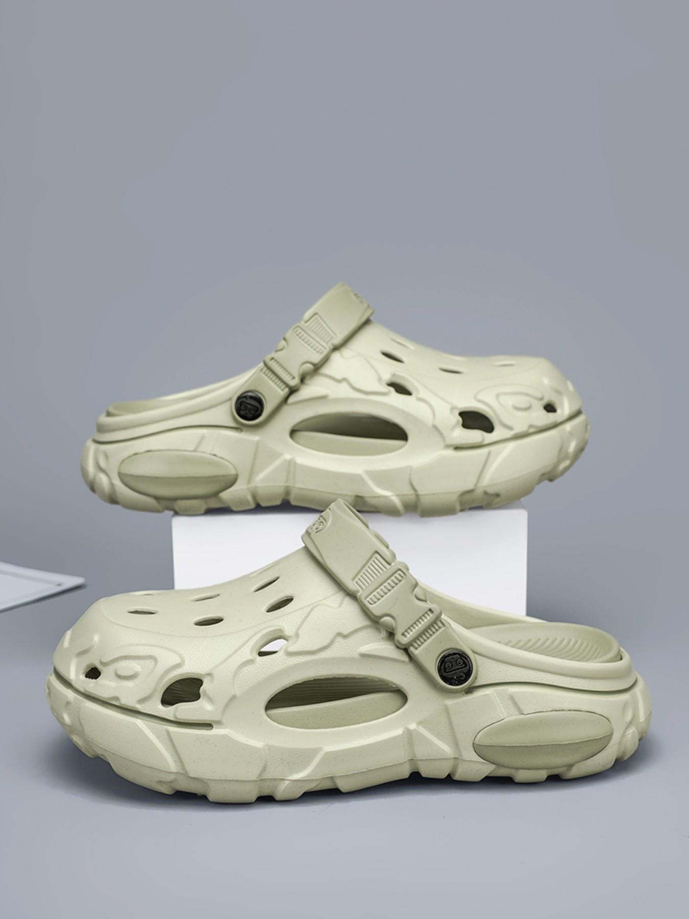 Men's Beach Sandals, Outdoor Lightweight Beach Slippers, Eva Slip-On Shoes, Summer Fashion Outdoor Walking Shoes, Large Size Men's Footwear, Comfortable and Stylish