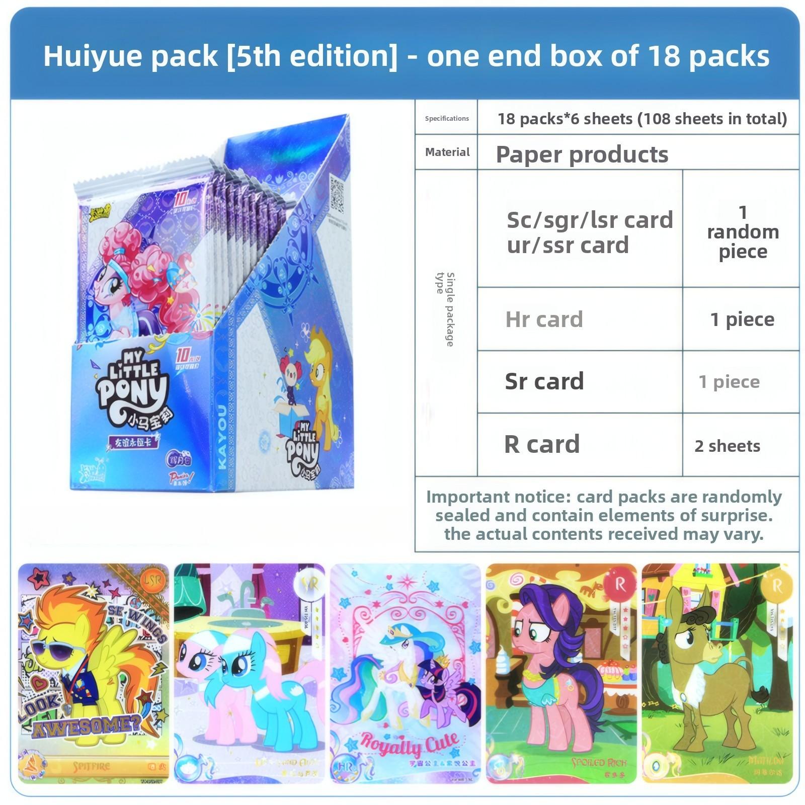 My Little Pony Friendship Forever Card Series Pack (5th Edition), Collectible Trading Cards, Trading Card Packs, Official Merchandise, Perfect Gift for Fans, Super Booster Pack #GLOBAL PICKS