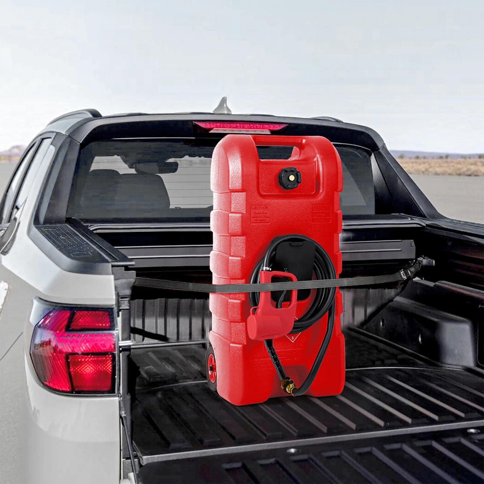 【Fathersdaygift】GARVEE 15 Gallon Portable Fuel Caddy with LE Pump & 10ft Hose for Gasoline Diesel Storage on Wheels for Cars Lawn Mowers ATVs Boats Red Yellow Gray Options - Convenience 【Fathersdaygift】GARVEE 15 Gallon Portable Fuel Caddy with LE Pump & 10ft Hose for Gasoline Diesel Storage on Wheels for Cars Lawn Mowers ATVs Boats Red Yellow Gray Options - Convenience