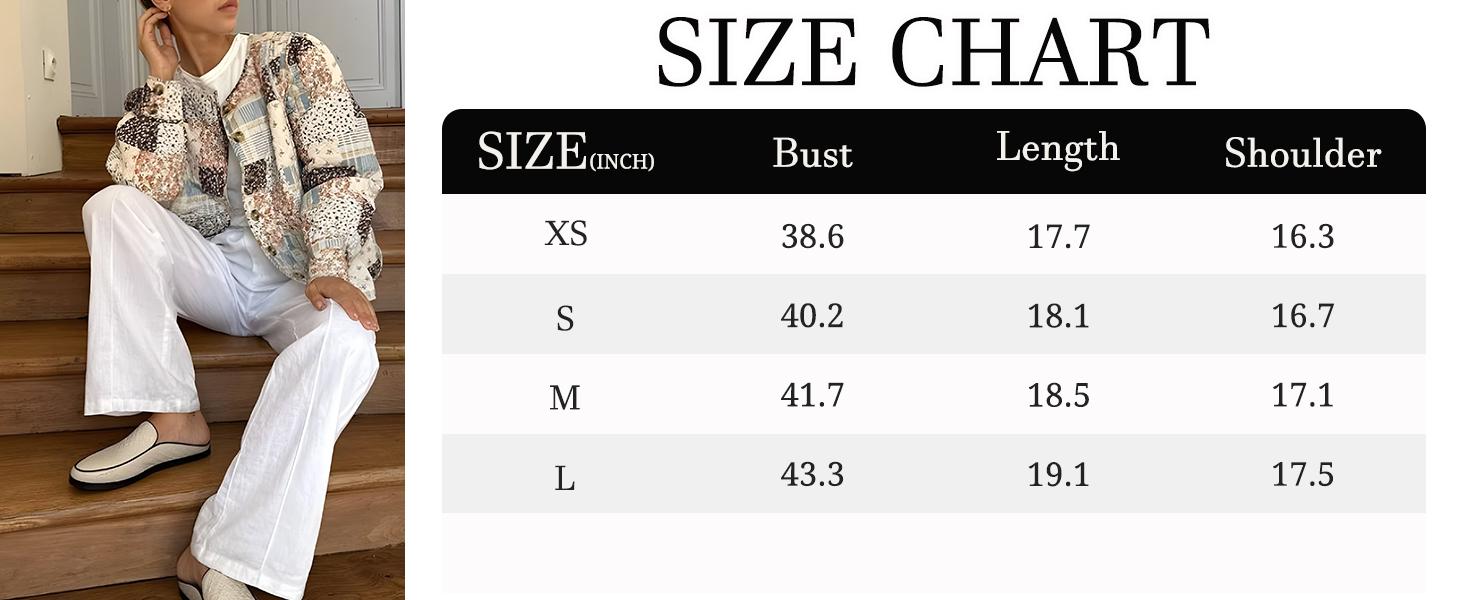 SCUSTY Women's Lightweight Cropped Floral Quilted Puffer Jacket Printed Open Front Cardigan with Padded Design Puffer Coat