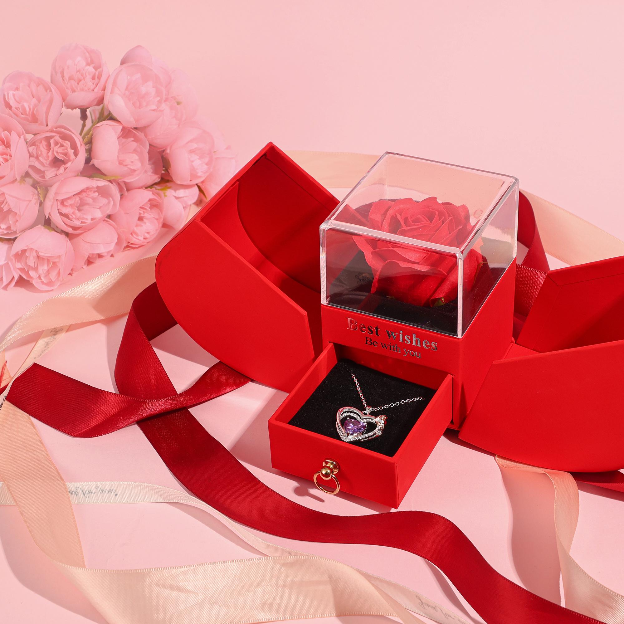 TEWIKY Twelve-Month Heart Necklace for Women – Luxury Clavicle Chain for Girlfriend, Elegant Matching Jewelry for Every Occasion Perfect Back-to-School, Summer Accessory, Valentine's Day Gift for Her Pendant Love