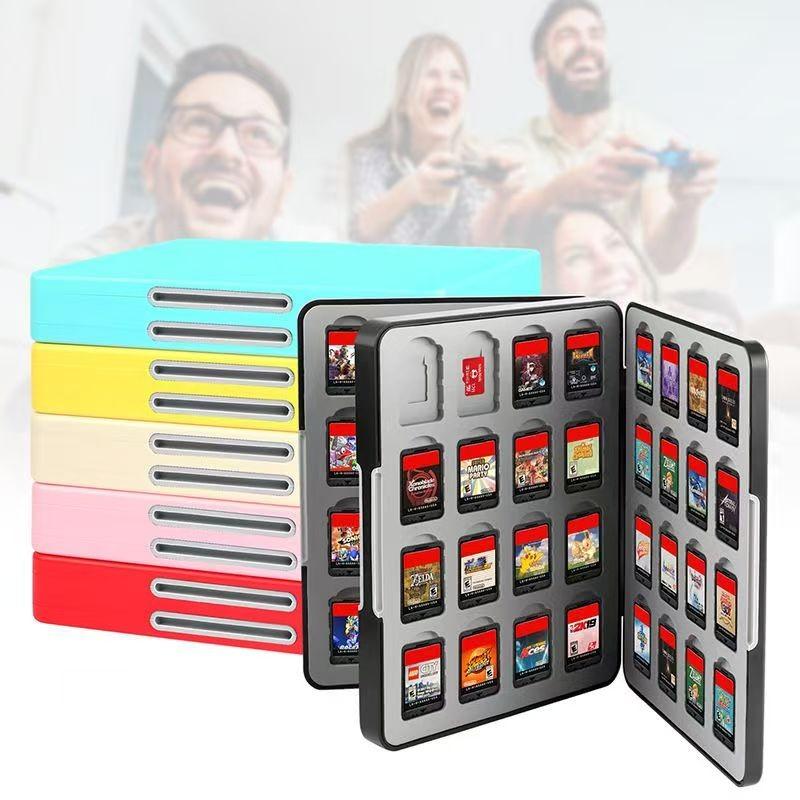 Large Capacity Switch Game Cartridge Box, Magnetic Shockproof Card Case, Compatible with Ns/TF Cards, Exclusive for Gamers