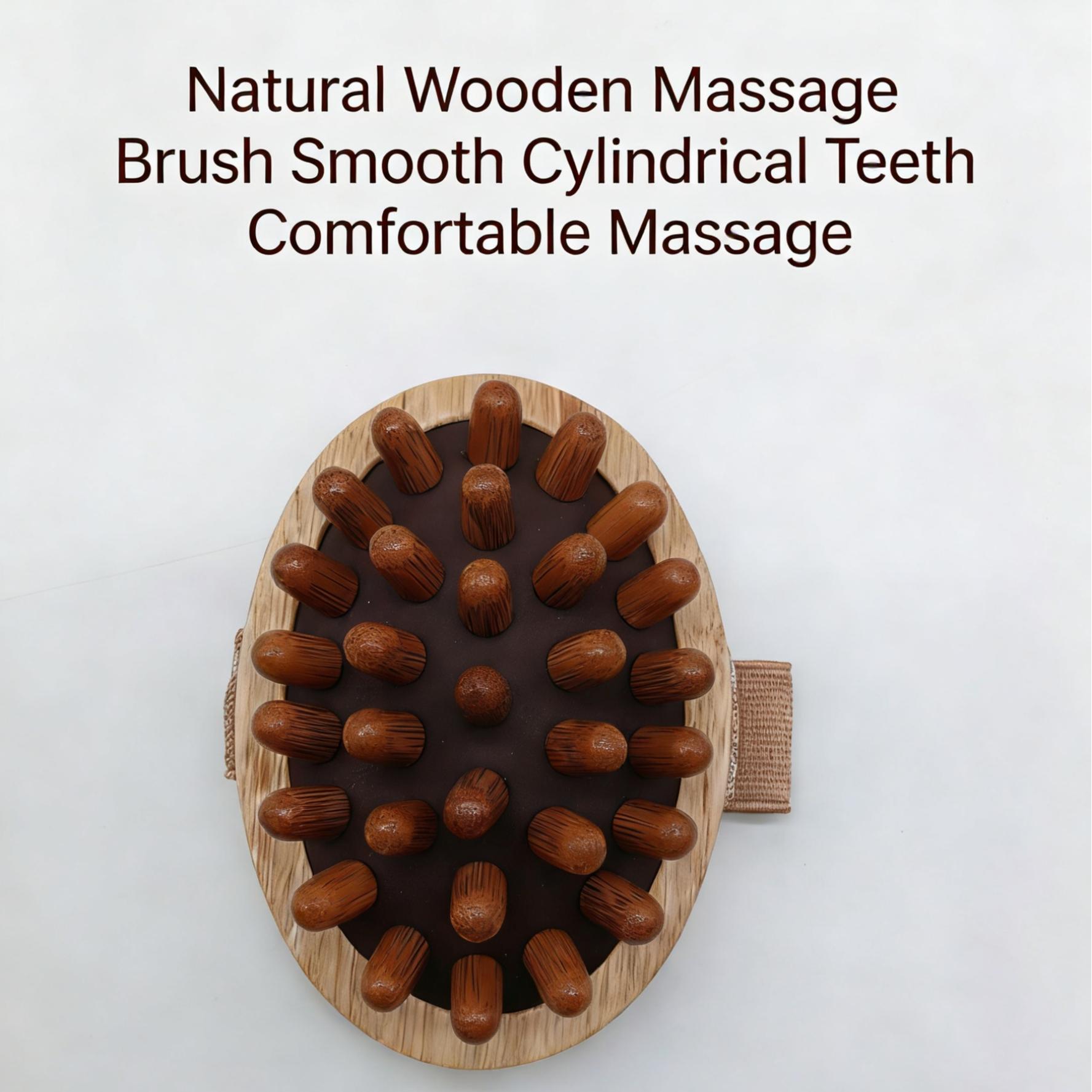 Wooden Massage Comb Body Meridian Brush, Relaxes and Slims Belly, Home and Outdoor Use, Shape and Tone Your Body Anytime
