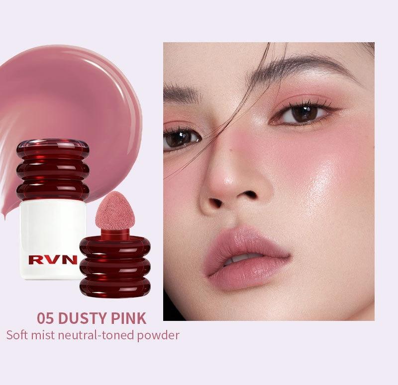 Creamy blendable water-glow Korean style blush stick, ultra-smooth liquid blush, naturally brightens skin tone, silky and soft texture, pure and seductive dewy skin