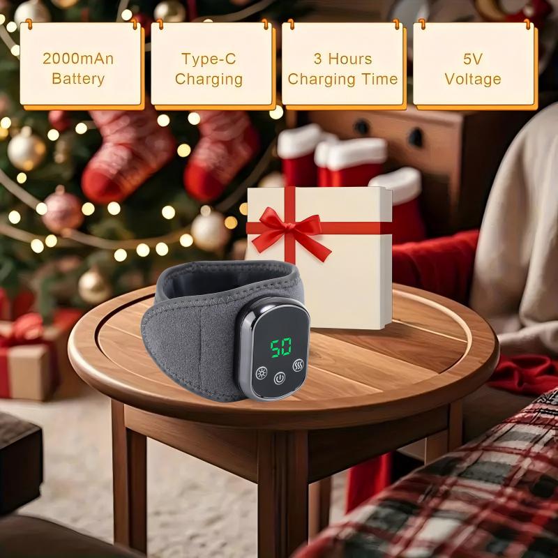 Wireless Wrist Heating Pad, Rechargeable Portable Hand Care Device, Smart Massage for Men and Women, Home Use Warmth Therapy