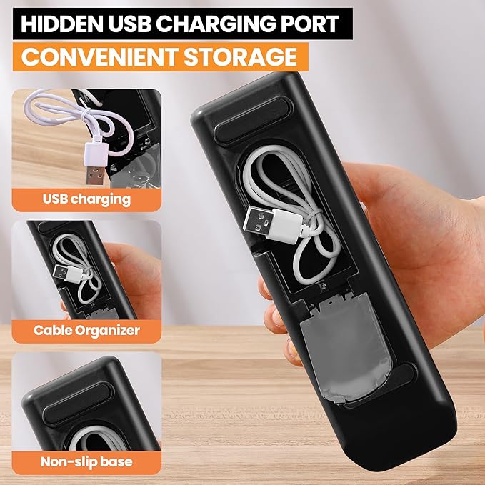 Knife Sharpener Professional 2-Stage Electric Knife Sharpener, Black, Knife Sharpener for a wide range of kitchen knives with quick sharpening and polishing functions for easy use.