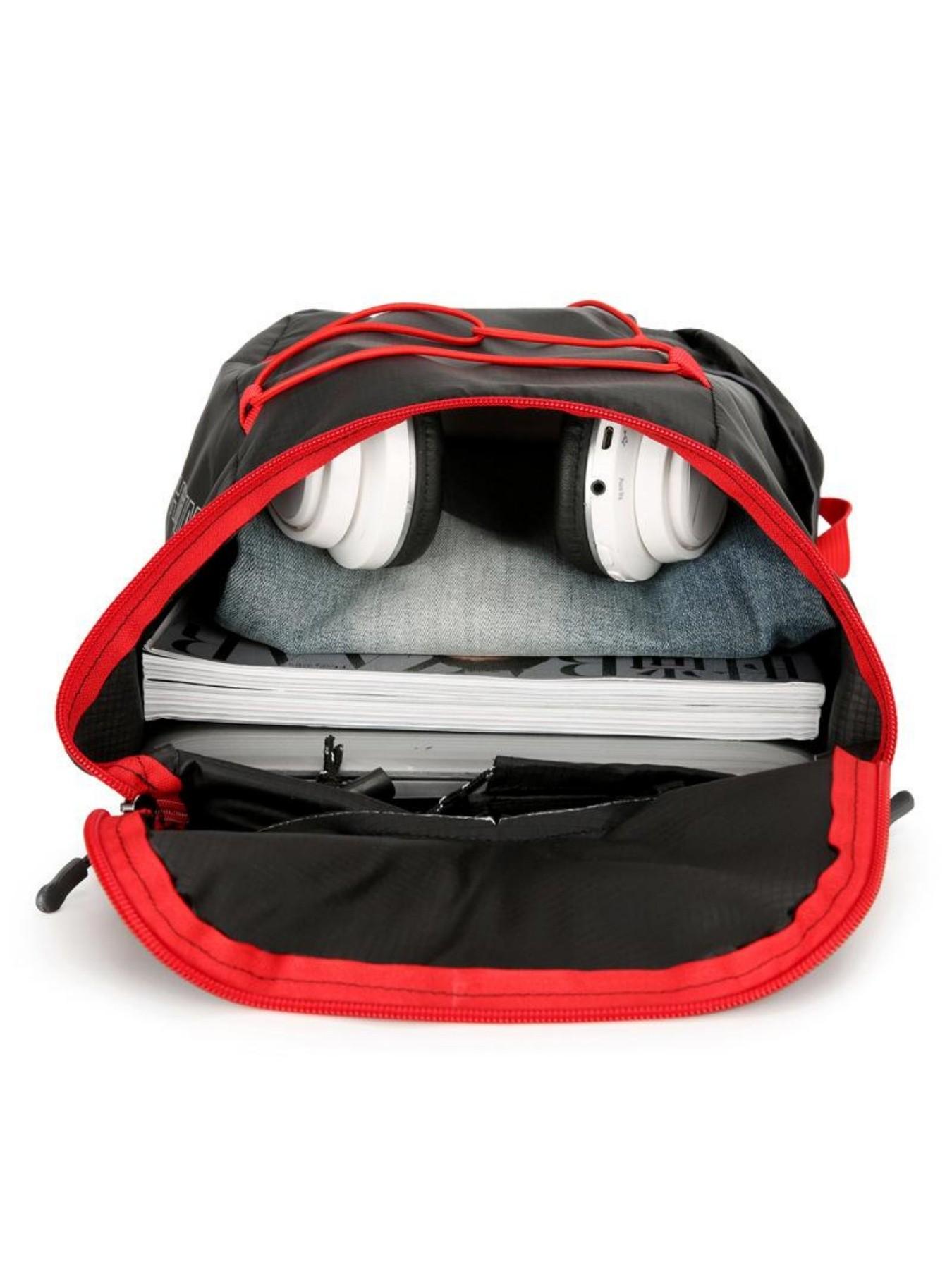 Large Capacity Mountain Bike Riding Backpack, Multifunctional Foldable Storage Bag, Lightweight Waterproof Polyester Sports Shoulder Bag, Hiking Camping Outdoor Travel Backpack, Perfect Gift