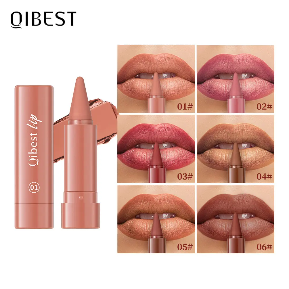 Long-lasting, easy to apply matte rotating lipstick pen, natural waterproof lipstick and lip liner makeup