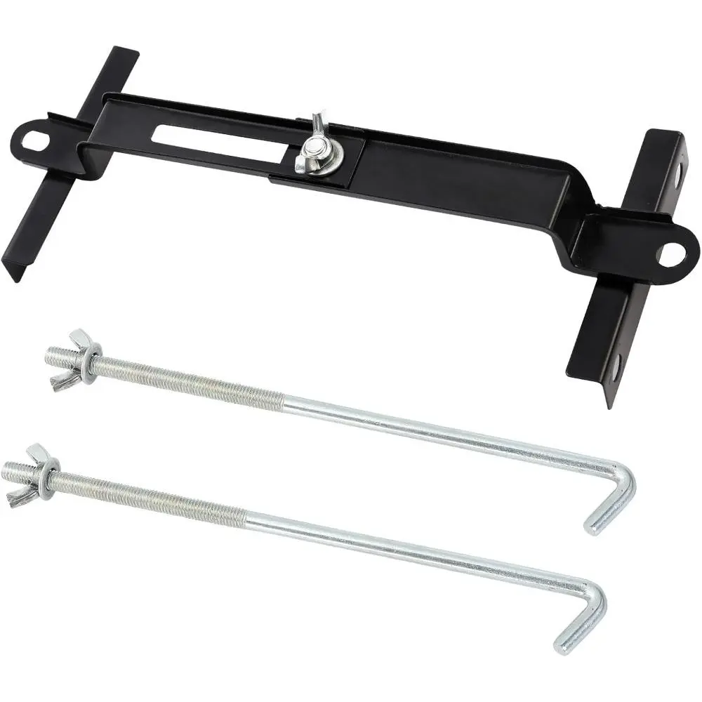 Battery Hold Down Kit For Car, High-Strength Crossbar For Car Battery With Heavy-Duty Clamps, Rust-Resistant Holder For Car Battery With J-bolts (11inch/27cm bolts)