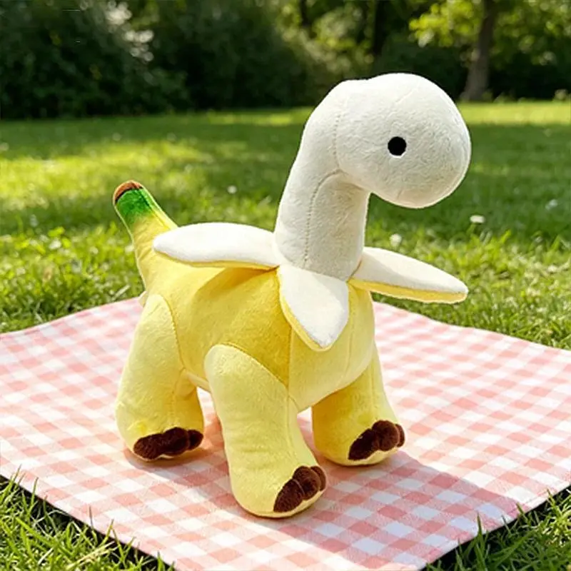28cm Peeled Banana Brontosaurus Plush Toys Soft Stuffed Dragon Animals Peeled Banana Brontosaurus Toy For Kid/Adul Couple Gift