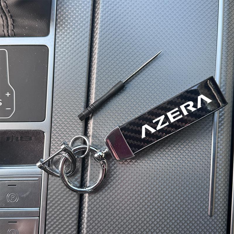 Hyundai Azera Carbon Fiber Keychain, Multiple Colors, Durable & Stylish Design, Perfect Gift for Car Enthusiasts
