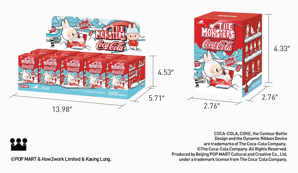 POP MART THE MONSTERS COCA-COLA Series Figures, Blind Box, Mystery Box LABUBU Fun Toy