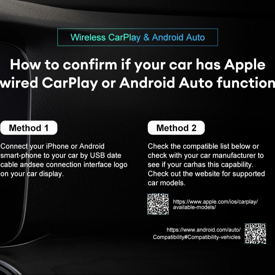 New Mini Smart Box Wireless Carplay and for Android Auto Adapter Carplay Smart Dongle Plug and Play OTA online Upgrade automatiction Auto connect for ForToyota for AUDI Benz for VolVo for VOLKSWAGEN Skoda Seat for For FIAT for PEUGEOT for Ford and for KIA