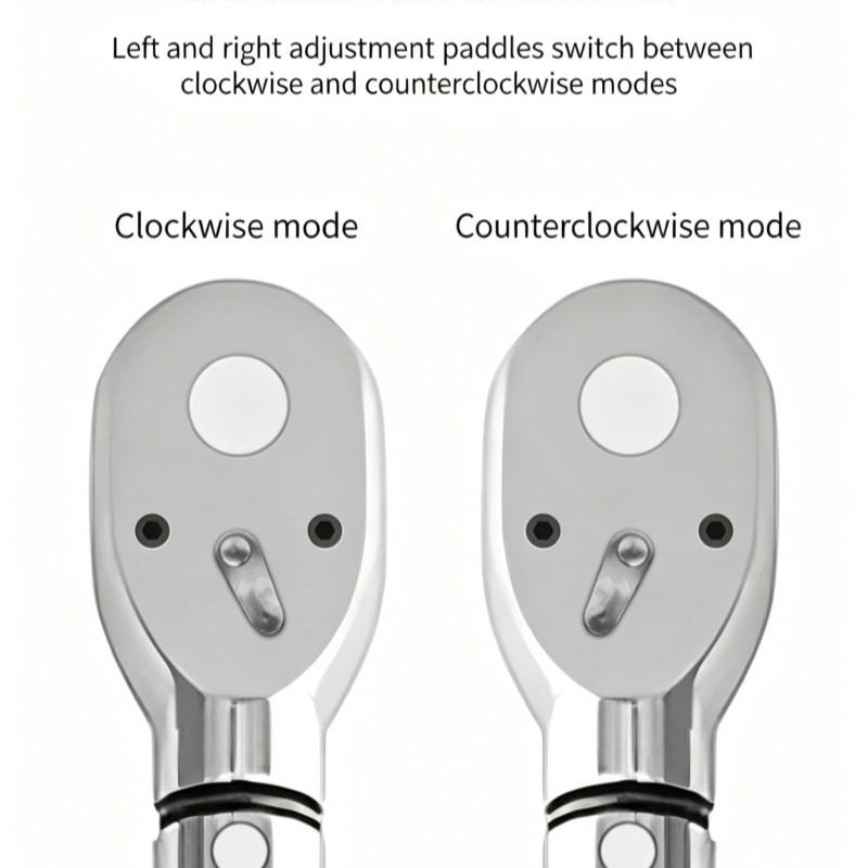 Torque Wrench 3/8" Drive Click Square Ratchet, 19-110nm Adjustable Hand Spanner, High Torque Range, Quick Adjustment, Metal Material