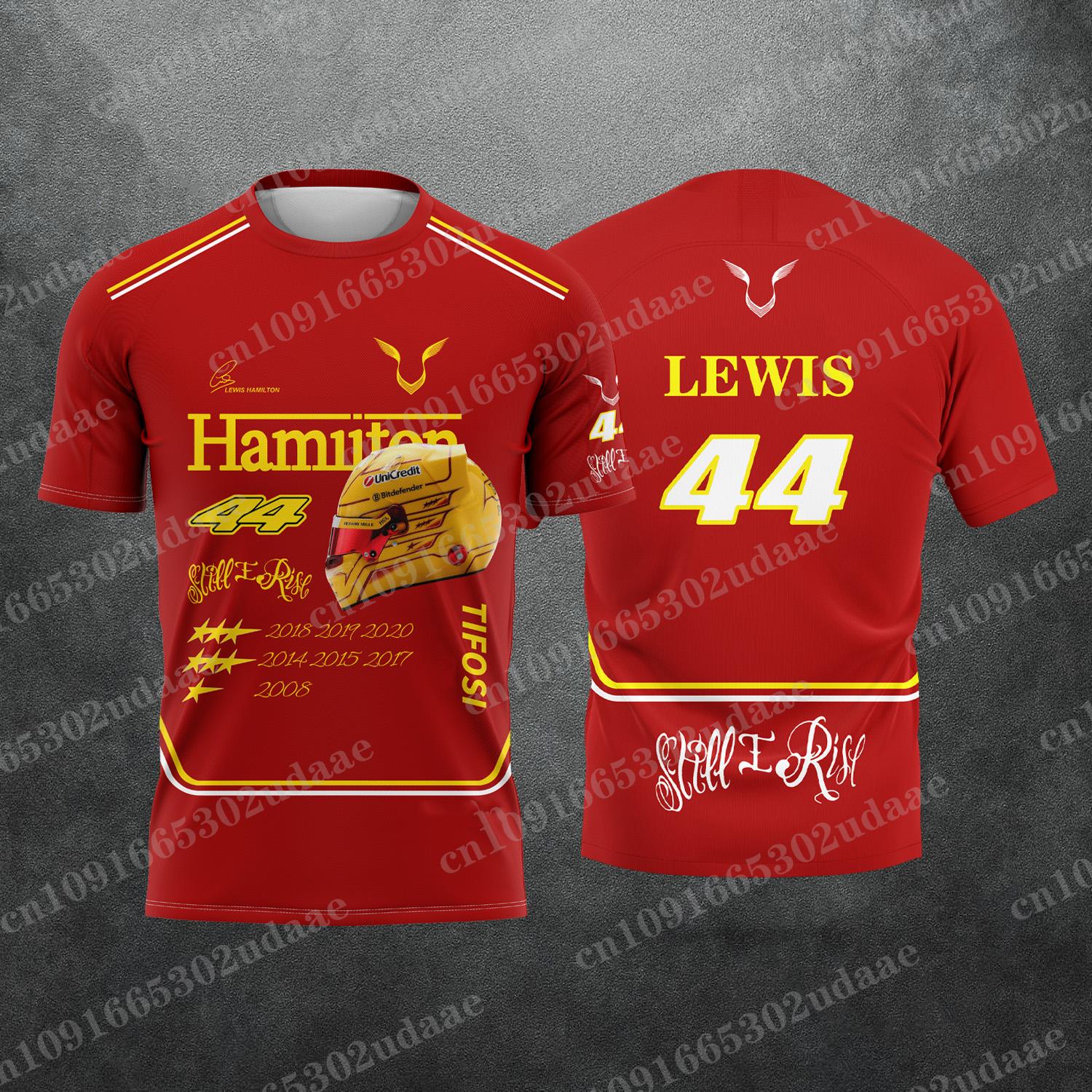 2026 Lewis 44 Hamilton Racing T-Shirt 3D Print Motorsport Graphic Fan Tee Unisex Summer Casual Short Sleeve
