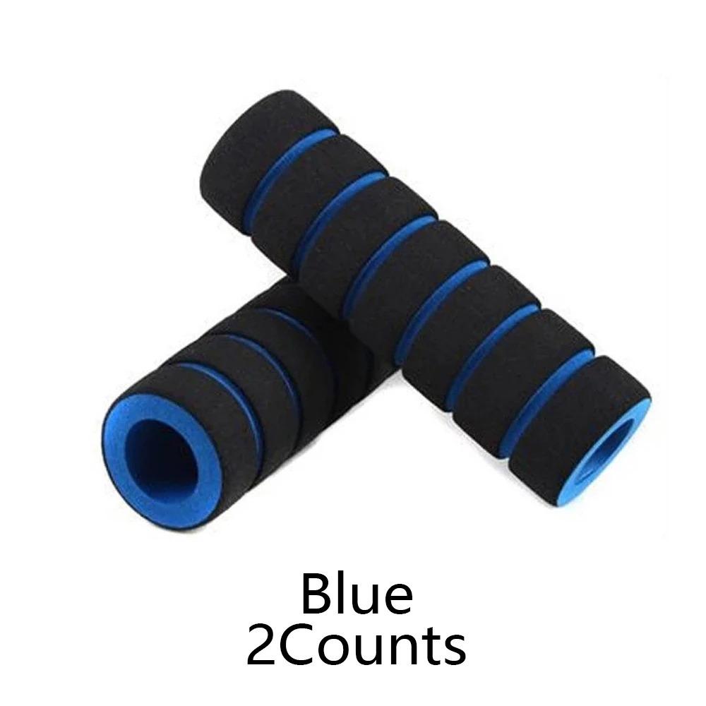 Ergonomic Anti-Slip Bike Handlebar Grips, 2-Pack Universal Shock-Absorbing Foam Pads for Mountain Road Commuter Bicycles, Easy Installation Comfort Upgrade Cycling Accessories