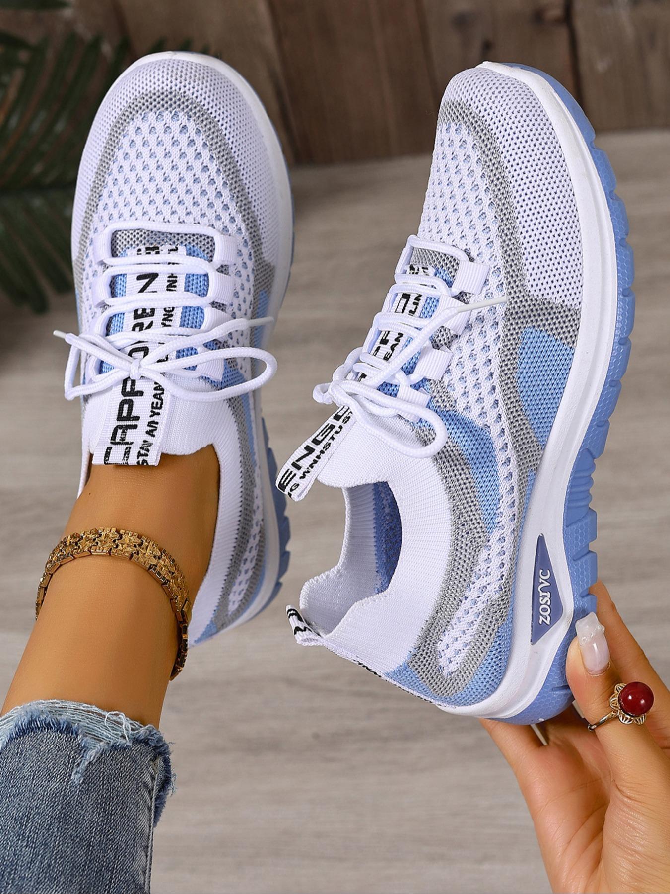 Women's New Casual Sports Shoes, Large Size Lightweight Soft Sole Sneakers, Comfortable Non-Slip Walking Shoes, Perfect for Travel & Leisure Activities, Trendy Walking Sneaker